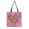 Bolsa de ombro com estampa floral atacado de fábrica dobrável versátil grande capacidade Bolsa feminina bolsa de mão portátil para sair
