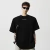 Nasa Zíper de Metal de Alta Qualidade Ombreira Verão Masculino Moda Americana Marca de Nicho Camiseta de Manga Curta High Street Versátil Manga Três Quartos