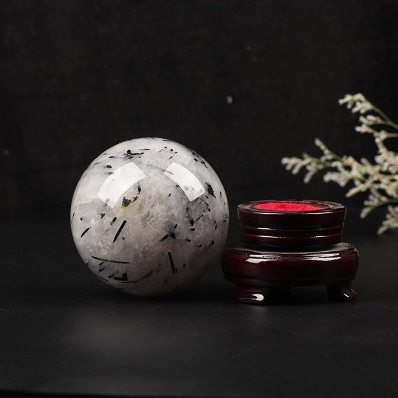 Black tourmaline crystal ball