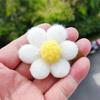 Nueva linda tela de felpa flor pequeña de seis pétalos diadema DIY accesorios para el cabello zapatos y calcetines bolso material de tela para ropa accesorios de dibujos animados