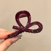 Presilha de garra de osso de dragão estilo coreano retrô, presilha de cabelo de alta qualidade para cabelos grossos, presilha de cabelo de laço feminina requintada, grampo de cabelo coreano para mulheres