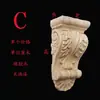 Marco de Puerta de Madera Tallada Estilo Europeo de Madera Maciza, Arco Tallado Tridimensional, Capitel de Columna Romana Grande, Soporte de Viga Gruesa