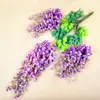 Flor de Glicina Simulada, Flor de Frijol, Flor Falsa Encriptada, Flor Artificial, Planta Verde, Techo de Sala de Estar, Guirnalda de Flores Colgante de Pared, Decoración de Boda al por Mayor