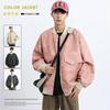 M-XL Nuevo Tamaño Grande Ropa de Trabajo Chaqueta de Cuero PU para Hombre Chaqueta de Cuero Engordada para Hombre Uniforme de Béisbol para Hombre Ropa para Gordos Estilo Callejero Americano
