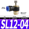 Conector Neumático SL8-02 Válvula de Aceleración SL6-01 Válvula de Control de Velocidad SL4-M5 Control de Velocidad Manguera de Aire SL10-03 SL12-04