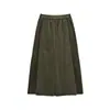 ABOUTSEA Novas Calças de Veludo Cotelê Wide-Leg de Outono para Mulheres, 12 Costuras Finas de Veludo Cotelê, Calças Casuais 7/8 para Mulheres Baixas