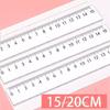 Regla Transparente Engrosada con Olas para Estudiantes 15cm20cm Regla de Plástico Grado Primario Estándar Unificado Regla de Medición