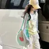Conjunto de Camiseta para Niñas Primavera y Otoño 2026 Nuevo Color Bloqueado Estampado Camiseta Básica y Pantalón de Chándal Conjunto de Dos Piezas para Niños Mayores Ropa Casual