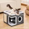 Casa para Gatos, Villa para Gatos, Escaleras para Mascotas para Todas las Estaciones, Casa para Mascotas Más Vendida de Amazon, Venta al por Mayor Directa de Fábrica