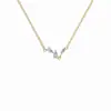 Joyería Nueva de Cobre Transfronteriza Europea y Americana Collar con Zirconia Ojo de Caballo Tres Cadena para Clavícula Versátil de Lujo Ligero para Viajes de Negocios Temperamento