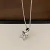Colar de Pedra Natural com Letra Estrela de Prata para Mulheres, Novo Modelo 2026, Acessório de Moda de Alta Qualidade, Colar Longo para Combinar com Roupas