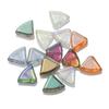 Nuevas Cuentas de Cristal Brillante Electrochapadas Coloridas 16 Cuentas en Forma de Abanico Accesorios de Joyería DIY Accesorios para Pulseras y Aretes