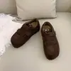 Zapatillas Deportivas Casuales Versátiles para Mujer 2026 Otoño Nuevas Retro con Tacón Oculto, Puntera Redonda, Velcro Hace que los Pies Parezcan Más Pequeños