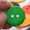 Láser de Tinte Personalizado Dos Ojos Resina Botón de Pan Ropa de Punto Camisa Botón Redondo Ropa para Niños Botón Versátil