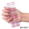 Pó de cebola Zhengxiang 22 adesivos de unha atacado Europeu e Americano Película de esmalte de unha adesivos de unha cor sólida estilo simples adesivos de unha de comércio exterior