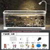 Acuario premium para sala de estar, acuario ecológico para uso doméstico, pecera para goldfish que mejora el oxígeno y crea olas, modelo de escritorio con paisaje de arroyo natural