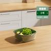 Tazón para Lavar Verduras Cesta de Drenaje Cocina Hogar Plástico Plato de Frutas Sala de Estar Mesa de Centro Fregadero Drenaje Cesta para Verduras Cesta para Lavar Verduras