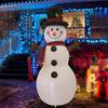 Muñeco de nieve inflable navideño de 4 pies con diseño luminoso, ideal para fiestas navideñas, patios y jardines.