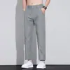 2026 Verão Novos Calças Cropped Masculinas Slim Retas Finas Calças Meninos Largas Versáteis Casuais Calças Masculinas