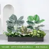 [Serie Y80] Decoración de Partición de Planta Verde Simulada Macetero Maceta Valla Paisajística de Plástico Biónico Diseño