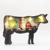 Madeira Formas Variadas Animais Festivos Diversos Luzes LED Ripas de Madeira Fazendo Iluminação de Natal Artesanato