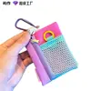 Súper útil monedero mini cordón para teléfono tarjetero multifuncional colgante llave audífono bolsa cuadrada pequeña portátil