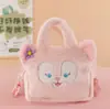 Bolsa de Peluche de Dibujos Animados Kuromi Melody, Monedero Sanrio Lindo y Versátil, Bolsa Pequeña Cuadrada Portátil de Almacenamiento para Niños