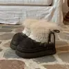 Botas de Neve Pelúcia Quente para Orelhas Femininas Inverno 2026 Novo Estilo Quente Versátil Sola Grossa Alargamento Botas Curtas Sapatos de Algodão Pelúcia de Pelo