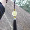 Colgante de coche Guanyin de mil manos con esmalte amarillo directo de fábrica, colgante de coche personalizado, colgante de coche nuevo