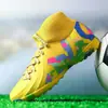 Chuteiras de Futebol Juvenis Transfronteiriças Putian para Estudantes, Chuteiras de Gramado com Travas Longas para Homens e Mulheres, Tênis de Treino Verdes, Chuteiras de Futebol Únicas