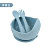 Tigela e Colher de Silicone para Alimentação Infantil Tigela Caracol Ventosa Tigela Infantil Suplemento Alimentar para Bebê Tigela de Ventosa de Silicone
