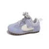 Zapatos Deportivos Infantiles Estilo Coreano, Zapatos Casuales de Malla con Suela Suave para Niños, Primavera y Verano Retro, con Velcro, Transpirables para Niños Pequeños Niñas