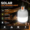 Luz Multifuncional Recarregável Solar para Barraca de Mercado de Emergência com Controle Remoto, Luz Solar LED Economizadora de Energia para Uso Interno Doméstico