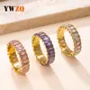 Nuevas Joyas Europeas y Americanas de Acero Inoxidable, Anillo de Acero de Titanio con Incrustaciones de Circonita a la Moda Estilo Ins, Anillo Versátil de Diseño de Nicho