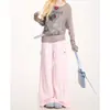 Jeans Confortável e Estiloso de Cintura Alta com Caimento Fluido, Design Simples de Controle de Barriga 2025, Calças Wide Leg Emagrecedoras e que Valorizam a Silhueta