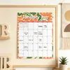 Calendário de parede criativo estilo Ins 2027 para decoração de parede de escritório, planejador mensal de check-in de autodisciplina, personalização transfronteiriça