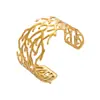 Lele Joias Europeu e Americano Mais Vendido Bracelete Largo Oco em Forma de C Estilo Amazon Fashionável e Elegante Exagerado Vintage Bracelete Feminino