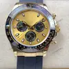 Reloj para Hombre Rolex Daytona Serie 40mm Multifuncional Cronógrafo Incrustado de Diamantes Mecánico Totalmente Automático Aliexpress