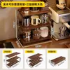 Portavasos de Madera Maciza Estante para Tazas de Agua de Escritorio Taza de Té Taza de Café Organizador Plegable para Exteriores Estante de Almacenamiento para Aparador