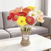 Flores artificiales personalizadas tipo nórdico de margarita africana para bodas, gabinetes de TV para el hogar, decoración de interiores de hoteles, textiles del hogar y arreglos florales
