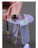 Mesa de centro de gradiente colorido arcoíris, mesa de té de recepción de oficina, mesa pequeña simple para interiores, mesa de centro redonda, precio de fábrica