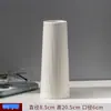 Jarrón de cerámica minimalista blanco hidropónico nórdico moderno creativo para el hogar sala de estar restaurante flor seca arreglo floral decoración adornos