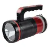 Linterna de búsqueda potente, luz baja, estroboscópica, recargable tipo C, doble fuente de luz, alimentada por energía solar, multifuncional, para exteriores, camping, emergencia