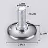 Almohadilla niveladora de altura de escritorio ajustable pie nivelador pie de ajuste mesa y silla almohadilla para pies almohadilla para pies de muebles pie de estante M8 suministro directo de fábrica
