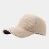 Gorra de Béisbol de Color Sólido Simple Nueva para Otoño e Invierno Gorra de Béisbol Tejida Casual para Exteriores Versión Coreana Sombrero Grueso Cálido para Pareja