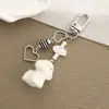[Estilo Mascota Linda] Hueso de Perro Flocado Lindo Colgante para Funda de Teléfono Celular Decoración de Cámara Polaroid Ccd Gratis I