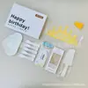 Cuchillo, Tenedor y Plato de Cumpleaños Hp Juego de Siete Piezas Pastelería Caja de Regalo de Lujo Accesorios para Hornear Vajilla Desechable para Pastel