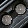 Alfombrilla para taza con taladro completo para coche, alfombrilla para taza con diamantes, decoración creativa para coche, silicona antideslizante, suministros automotrices, fabricantes al por mayor