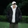 Chaqueta de Invierno de Dos Piezas de Moda para Hombre con Capucha, Engrosada y Cálida, Corte Holgado