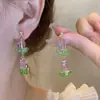 Pendientes de Flor Dulce Pequeña Fresca de Aguja de Plata 925 para Mujer Estilo Ins Nicho Elegantes Pendientes de Gama Alta Pendientes Joyería Al por Mayor